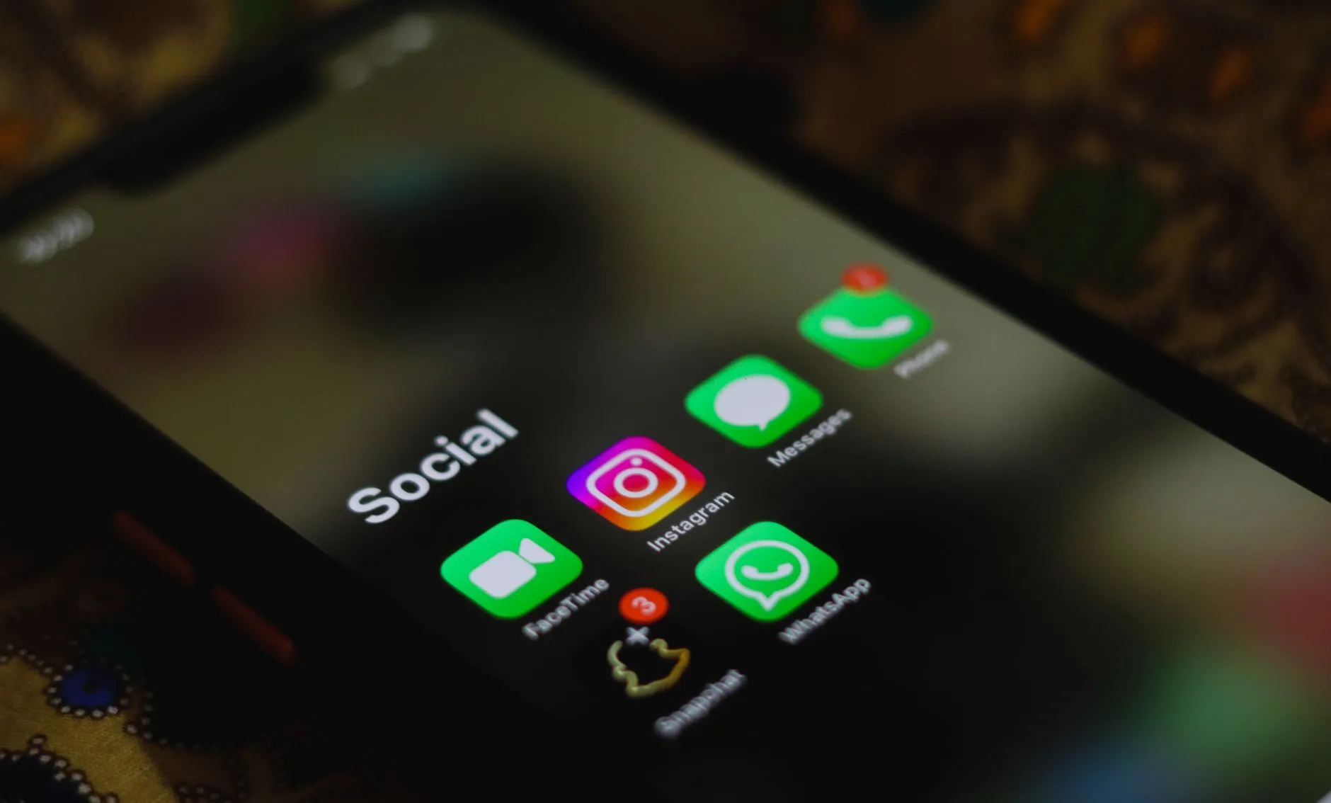 A smartphone showing an online shop's Instagram Stories
